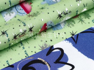 單面絨印花 燙銀